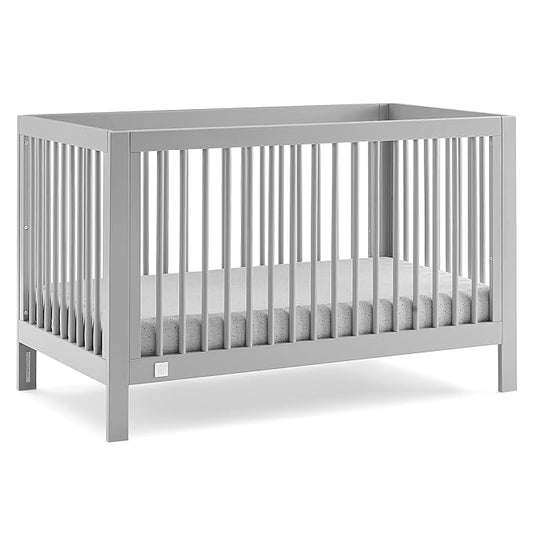 GAP babyGap Charlie 6-in-1 Convertible Crib - Greenguard Gold Certified, Grey