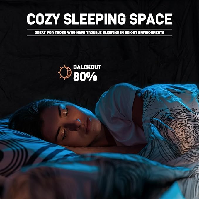 Bed Tent Bed Canopy Full Size Tents for Adult and Kids - Portable Sleeping Bed Tents 80% Blackout with 4 Doors Breathable Private Space Tents(Mattress Not Included)