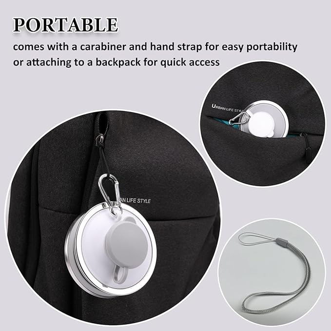 jessie Collapsible Water Bottles 17 oz Silicone Foldable Water Bottles Portable Travel Water Bottle with Buckle for Camping Hiking Sports Outdoor Gym Summer (Gray)