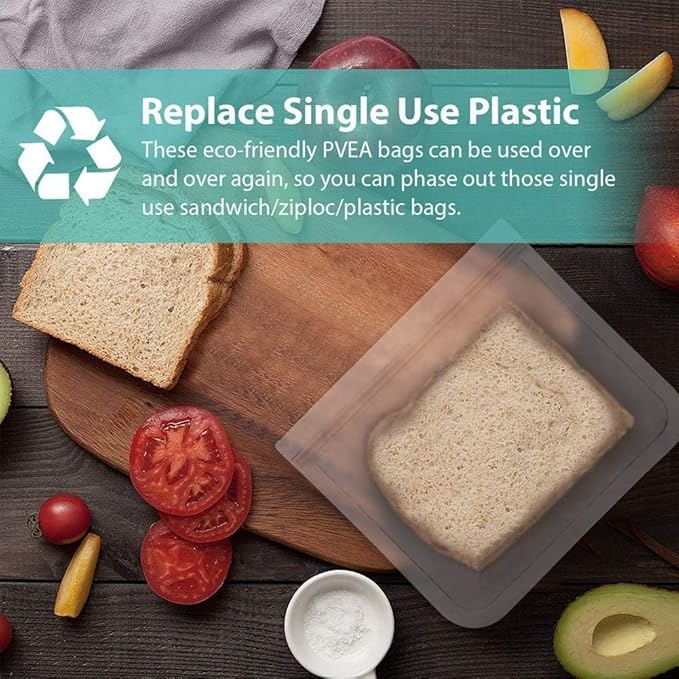 ISTAD Plastic Bag, Red, Pack of 60, Comprises: 30 bags (0.4 l) and 30 bags (1 l), Can be used over and over again since it can be re-sealed.