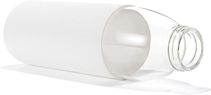 veegoal Glass Water Bottles 25 Oz Borosilicate with Bamboo Lid, BPA-FREE, Non-Slip Silicone Sleeve, and Stainless Steel Leak Proof Lid - Reusable Glass Bottle for Men and Women