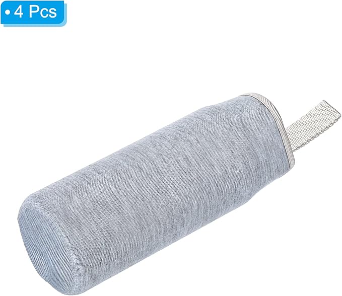 PATIKIL 65mmx180mm Water Bottle Sleeve, 4 Pack Neoprene Insulated Bottle Bag Holder Carrier Pouch with Finger Strap, Gray