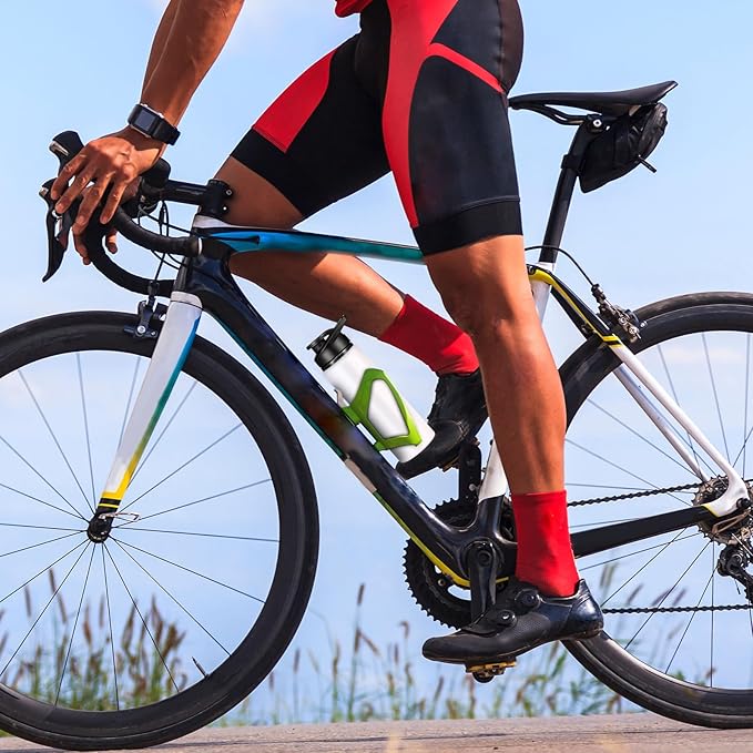 CHENGU 4 Pcs Aluminum Water Bottle 24oz Aluminum Reusable Bottles Lightweight Snap Lid Sports Water Bottle Multipack Easy Carry Leak Proof Travel Bottle for Gym Camping Hiking Outdoor Fishing (White)