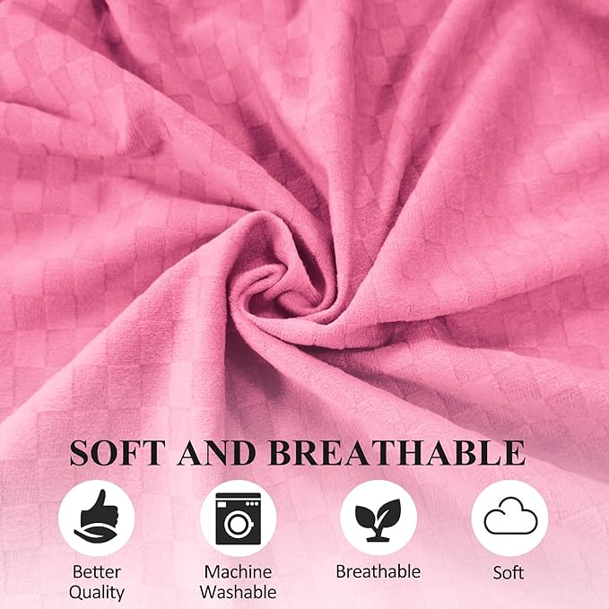 Bed Wedge Pillow for Side Sleepers, Body Position Wedges, Side Wedge Pillow for Sleeping Back Positioning Elevation Pillow for Bed Sores Elder and Pregnant Woman (Dark Pink)