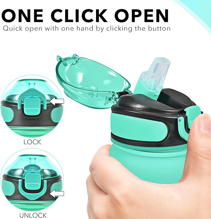 Enerbone 32 oz Water Bottle with Times to Drink and Straw, Motivational Drinking Water Bottles with Carrying Strap, Leakproof BPA & Toxic Free, Ensure You Drink Enough Water for Fitness Gym Outdoor