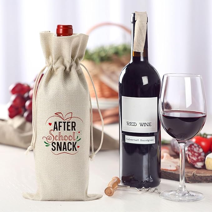 Teacher Appreciation Gifts for Women Men Teacher Thank You Gifts from Student Teacher Retirement Gifts Christmas Gifts Birthday Gifts for Teachers End of the Year Teacher Gifts Teacher Gifts Wine Bag