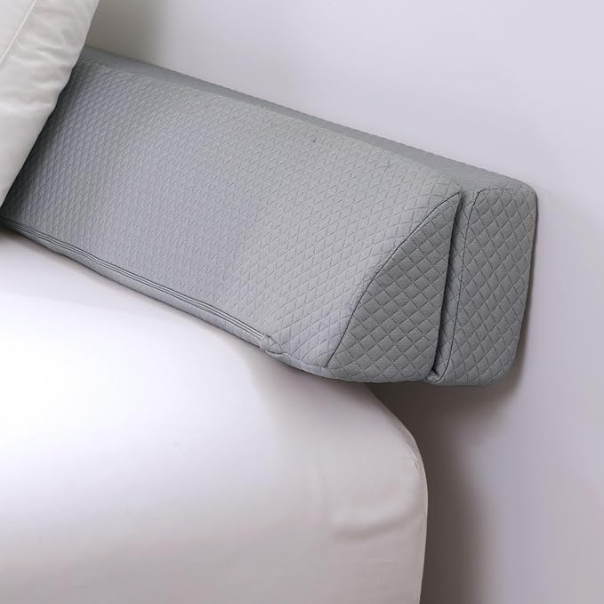 HOMBYS Wedge Pillow Headboard for Bed Gap,Foldable Bed Wedge Gap Filler Queen Size,Matterss Gap Filler,Multi Functional Bed Crack Pillow, Fill The Gap (0-7") Between Your Headboard and Mattress