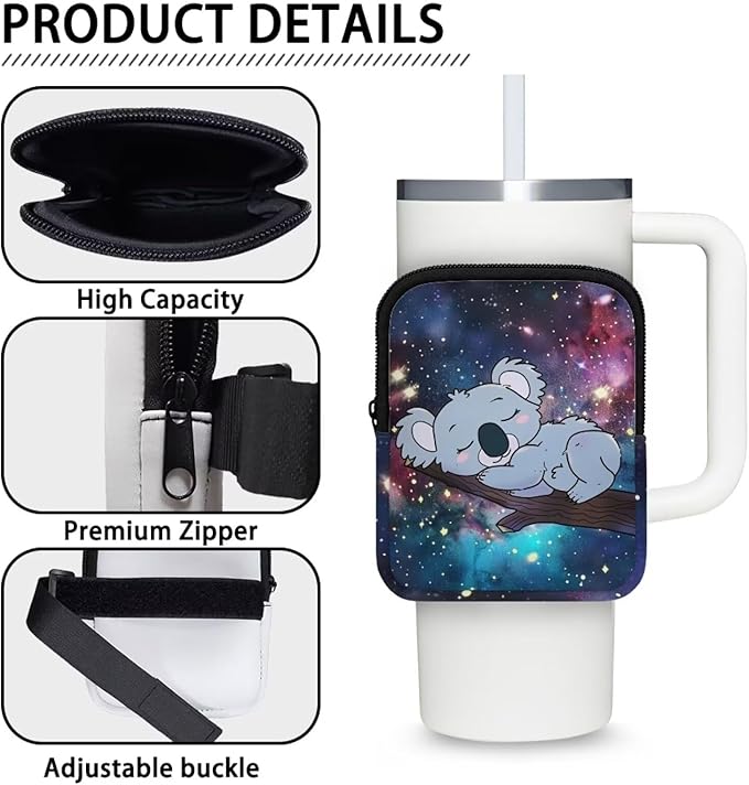 Cup Carrier Pouch Water Bottle Pouch for Stanley Accessories