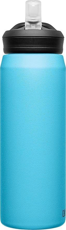 CamelBak Eddy+ Water Bottle with Straw 25oz - Insulated Stainless Steel, Nordic Blue