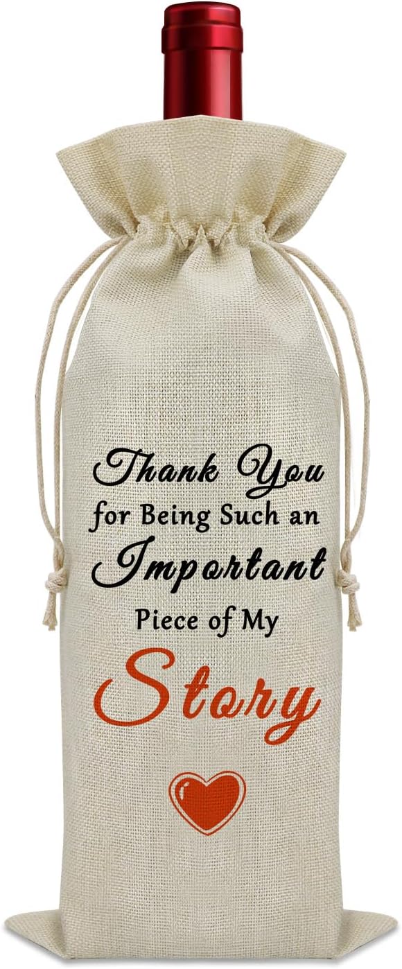 Sazuwu Thank You Gifts for Friends and Family Wine Bag Teachers Appreciation Gifts Ideas Wine Accessories Gifts for Wine Lovers Birthday Gifts for Him Her Daughter Son Mother's Day Christmas Gifts