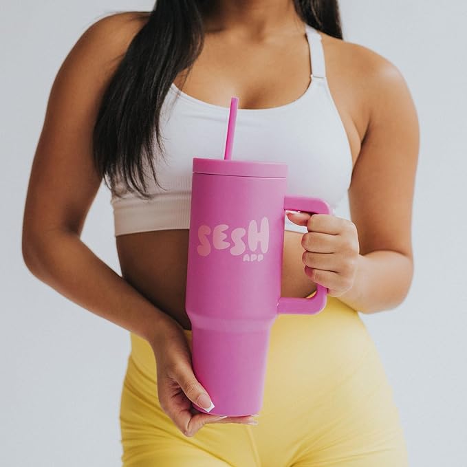 Sesh Fitness Tumbler (Pink)