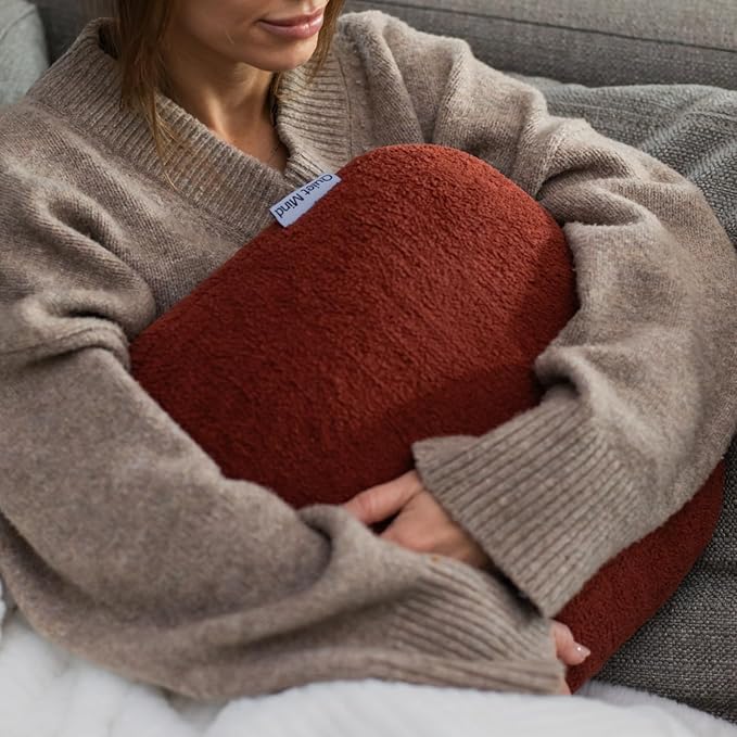 Quiet Mind The Original Weighted Pillow for Adults & Kids - (Large, Chili Oil, 12 lbs) - Weighted Body Pillow - Alternative to Weighted Blanket - Enhanced Deep Sleep and Stress Relief - Hug Pillow