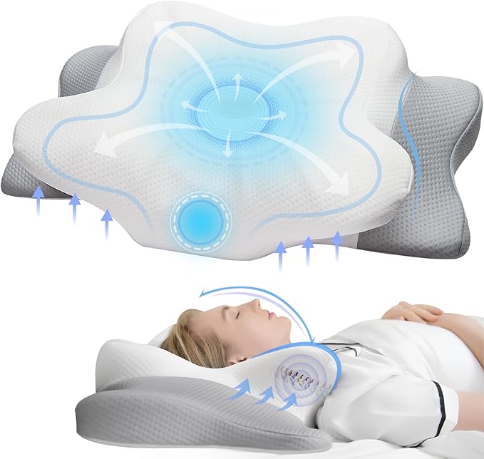 Cervical Pillow for Neck & Shoulder Pain Relief Sleeping - Ergonomic Contour Pillows - Memory Foam Pillow for Side, Back & Stomach Sleepers