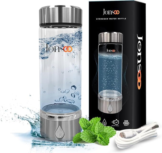 Hydrogen Water Bottle - Portable Hydrogen Water Generator with SPE PEM Technology – 420ml Hydrogen Water Ionizer Machine for Home Gym Travel and Gifting