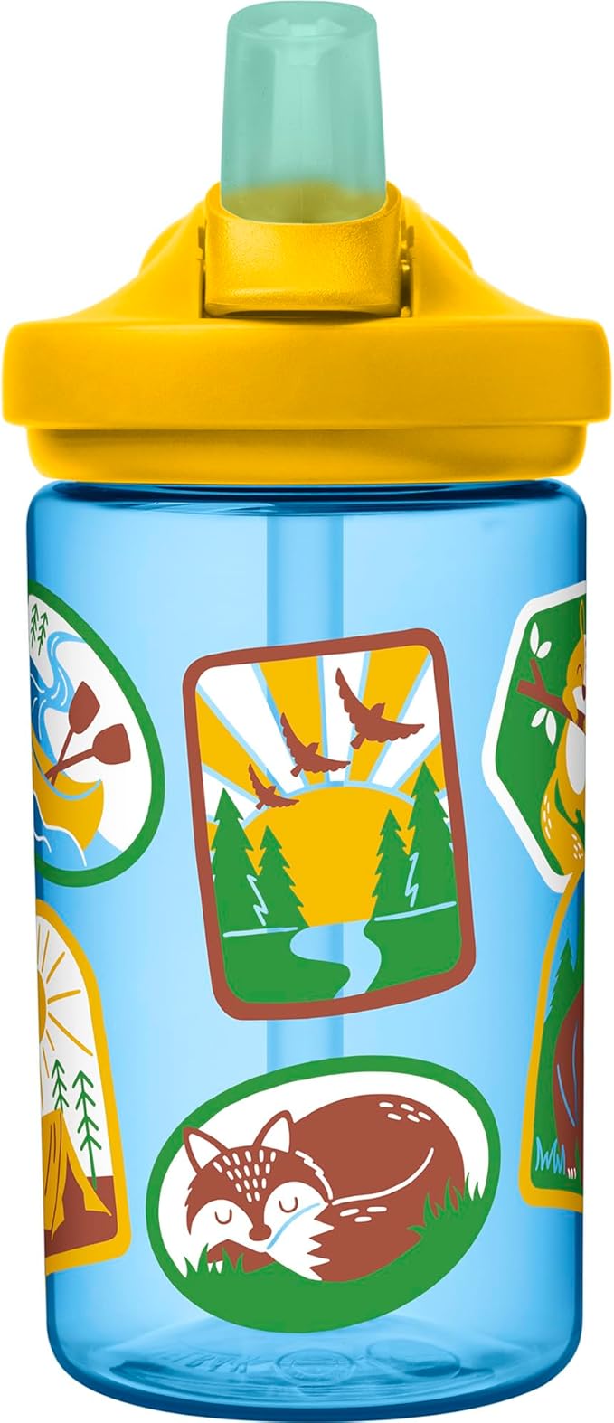 CamelBak Eddy+ 14oz Kids Water Bottle with Tritan Renew – Straw Top, Leak-Proof When Closed - Limited Edition Colors