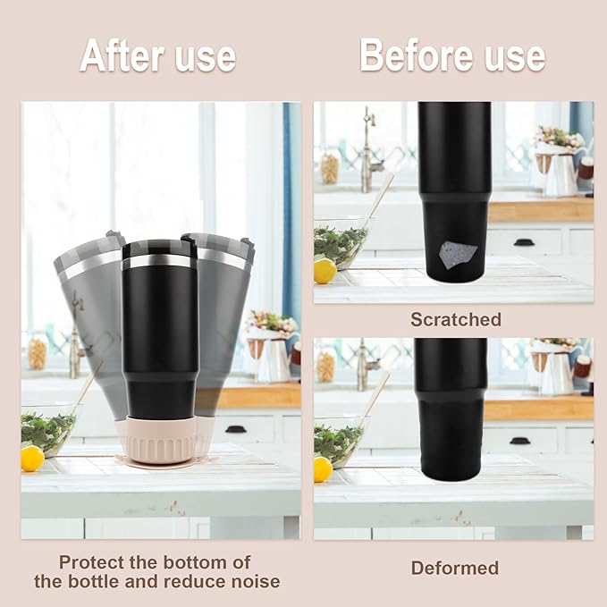 SAVITA Pouch Bag for Stanley Cup, Adjustable Water Bottle Pouch with Prevent from Skidding Cup Base Gym Water Bottle Pouch for Stanley Quencher Adventure 40oz & Stanley IceFlow 20oz 30oz