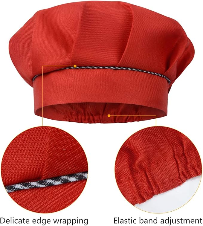 SUNLAND Kids Apron and Hat Set Children Chef Apron for Cooking Baking Painting