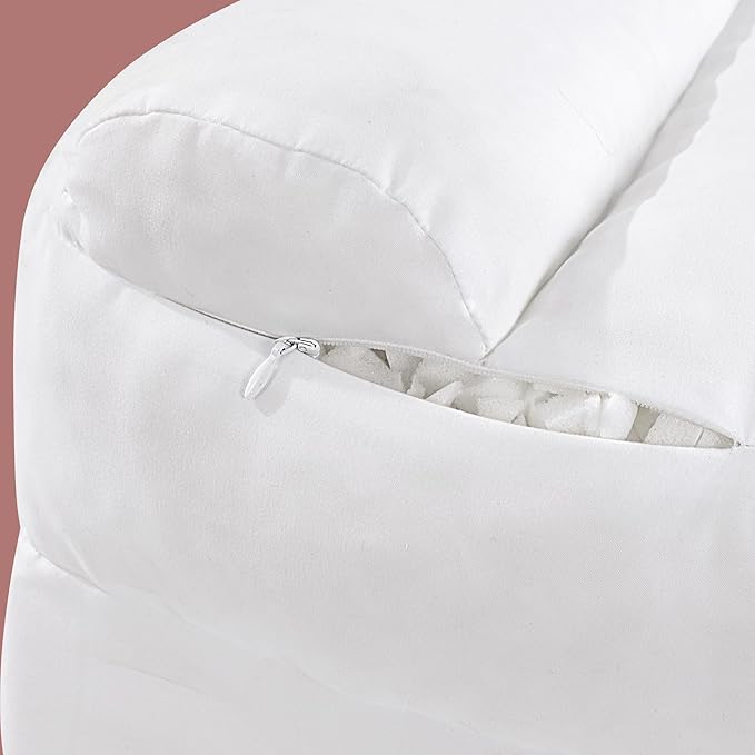 HOMBYS Side Sleeper Pillow with Arm Hole, Shredded Foam Shoulder Pillow for Neck & Shoulder Pain Relief, Multi-Angle Armholes for Different Sleeping Positions, Ergonomic Arm Holes Positioner