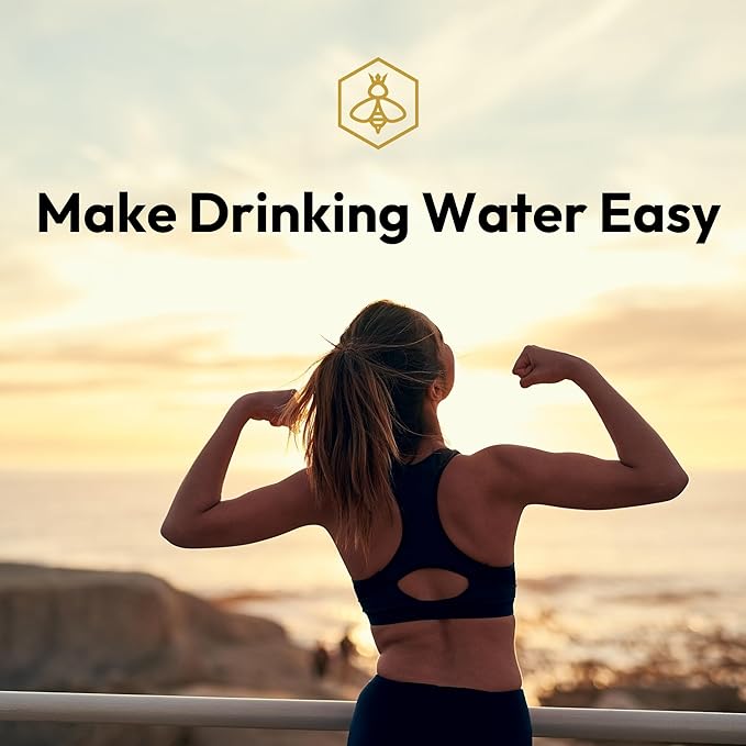 Biddlebee 32oz. Hydration Tracker Water Bottles with Times To Drink | Big Motivational Water Bottle with Time Marker, Straw Lid, & Measurements | BPA-Free (Blessed Grandma)