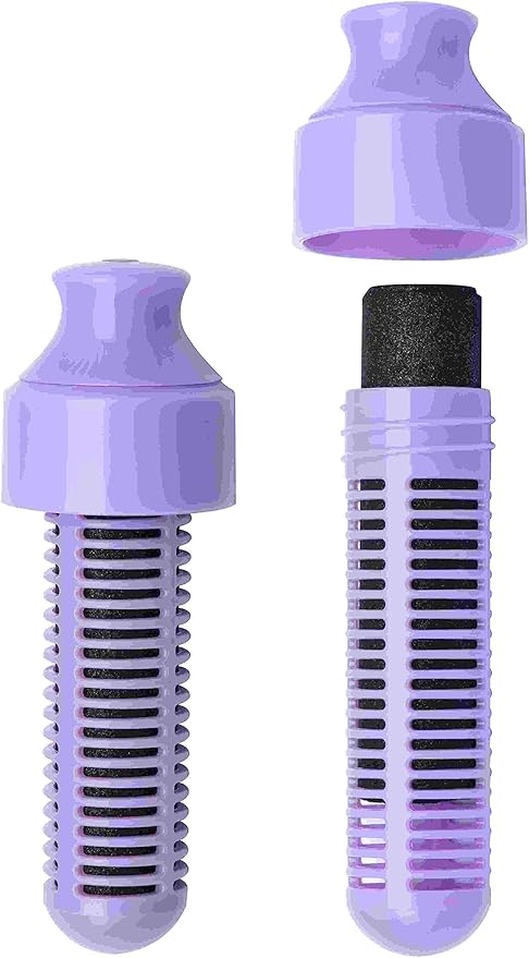 Bobble Classic Water Bottle, Filtered Water, BPA-Free Reusable Bottle, Soft Touch Carry Cap with Replaceable Carbon Filter for Sustainable Water and Hydration 34 oz - 2 Pack (Lavender)