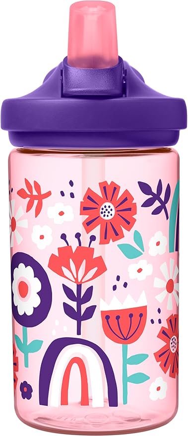 CamelBak Eddy+ 14oz Kids Water Bottle with Tritan Renew – Straw Top, Leak-Proof When Closed - Limited Edition Colors