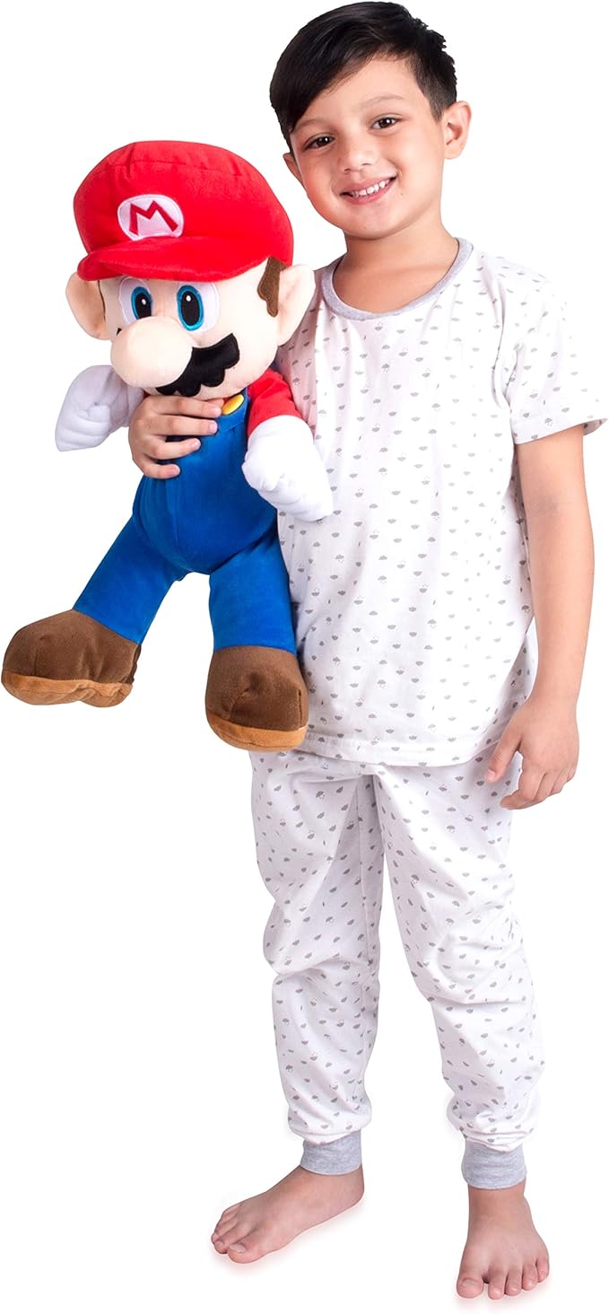 Super Mario Kids Bedding Super Soft Plush Cuddle Pillow Buddy, One Size, By Franco
