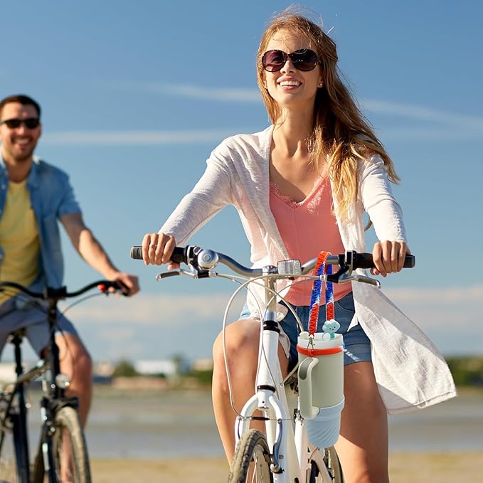 Accessories Set for Stanley 40oz including 6PCS Silicone Spill Proof Stopper 1PCS Straw Cover 1 PCS Siliconce Boot Sleevec 1 PCS Silicone Water Bottle Handle Strap 1PCS Straw & Cleaning Brush