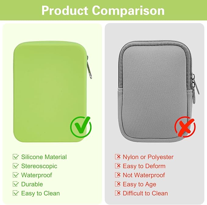 Water Bottle Pouch for Stanley Tumbler,Silicone Waterproof Fanny Pack for Stanley Cup 30/40oz Universal,Large Capacity Durable Tumbler Pouch-Green