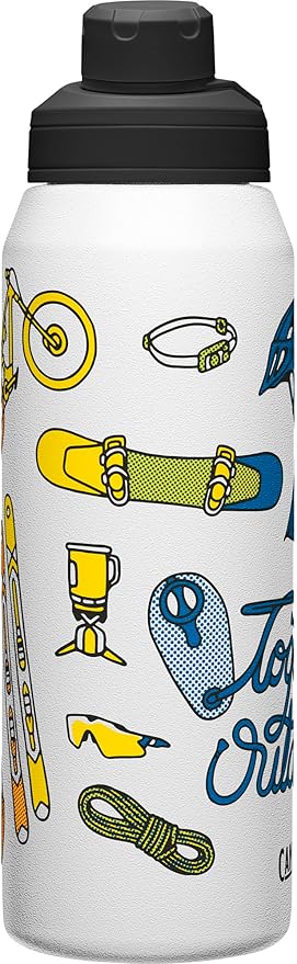 CamelBak Chute Mag 32oz Vacuum Insulated Stainless Steel Water Bottle, Wild Pride