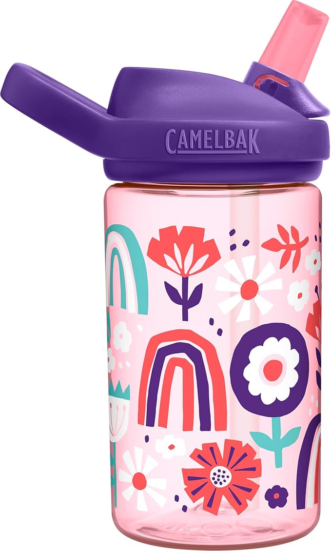 CamelBak Eddy+ 14oz Kids Water Bottle with Tritan Renew – Straw Top, Leak-Proof When Closed - Limited Edition Colors