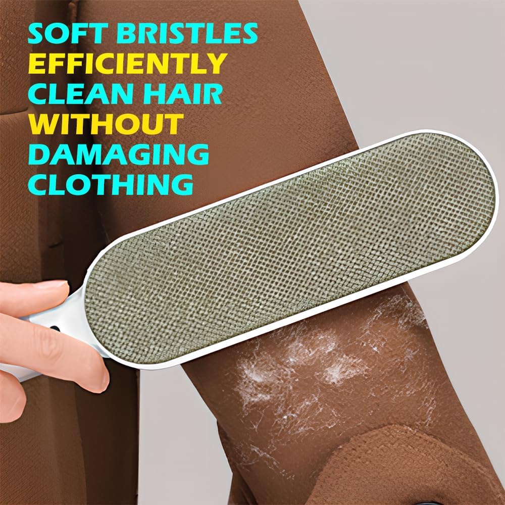 Self-Cleaning Pet Hair Remover for Laundry, Dog Hair Remover, Cat Hair Remover, Pet Lint Roller Brush, Reusable Cleaner Brush, Lint Brush for Clothes, Pet Lint Brush B (Gray)