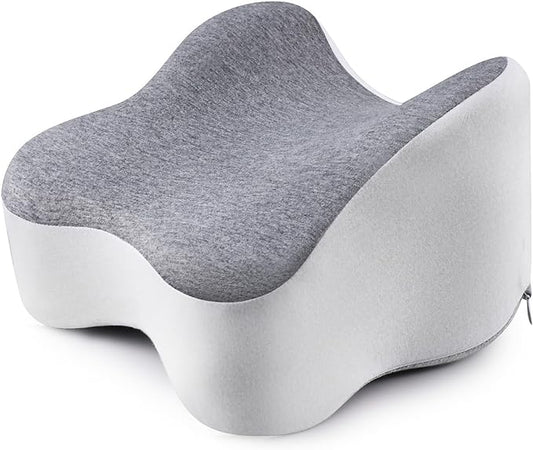 Knee Pillow for Side Sleeper Support Thighs and Knees for Sciatica, Back, HIPS, Knees, Joints Pain Relief - Leg Pillow for Sleeping Between Legs Aligns Spine & Relieves Pressure-Small,Gray