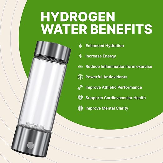 Hydrogen Water Bottle, Hydrogen Bottle, Hydrogen Bottle Water, Hydrogen Water Bottle Glass, Hydrogen Water Bottle Generator 420ml