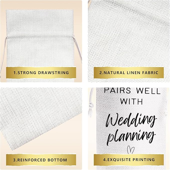 Pairs Well With Wedding Planning Mr and Mrs Wedding Gift Engagement Gift Bag For Couples bride/him/her Newly Engaged Gift Wine Tote Bridal Shower Gift