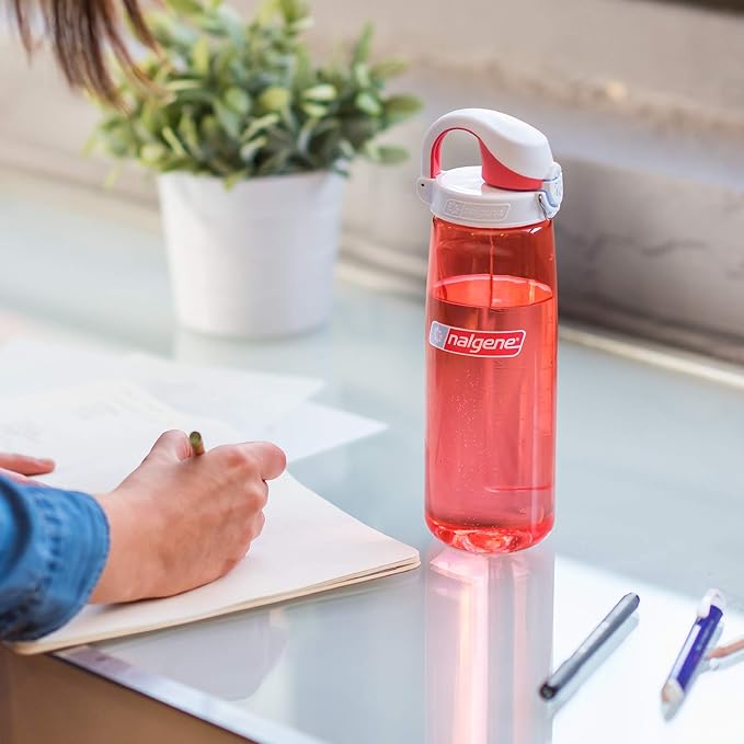 Nalgene On the Fly BPA-Free Water Bottle, Juniper with Juniper/Orange, 24 Oz