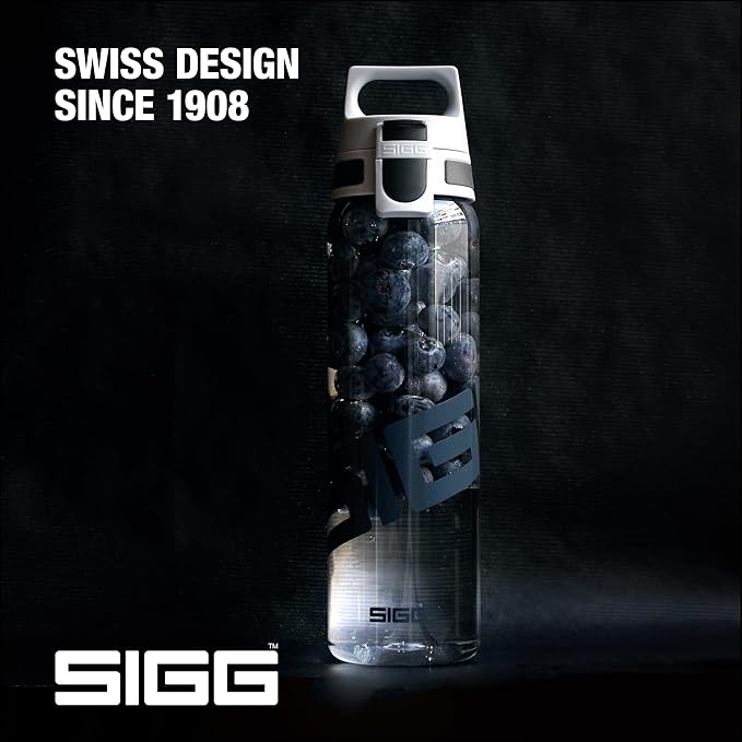 SIGG - Tritan Renew Transparent Water Bottle - Total Clear ONE MyPlanet - For Carbonated Beverages - Dishwasher Safe - With Fruit Strainer - Leakproof & Lightweight - BPA Free - 17 Oz / 25 Oz / 51 Oz