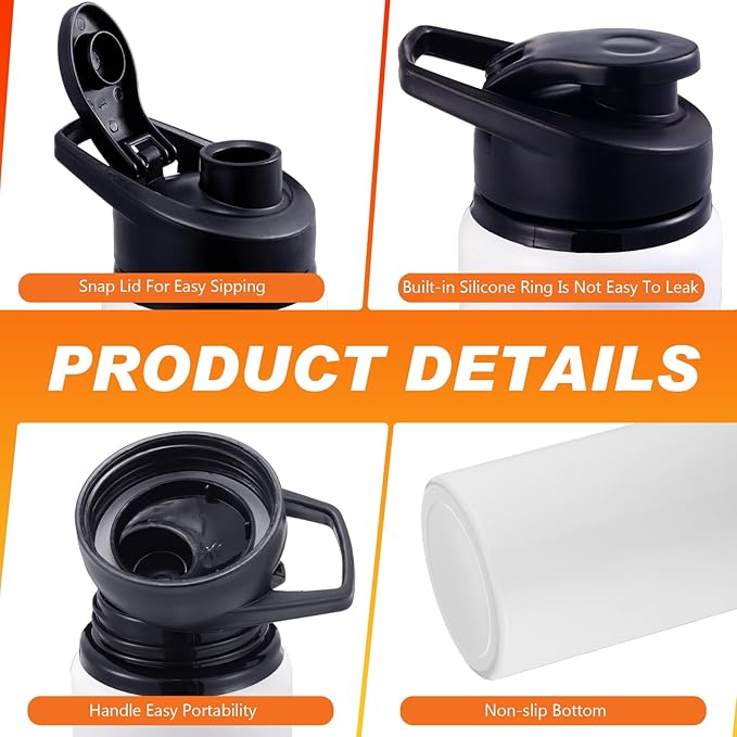 meekoo 12 Pcs Thank You for Being Awesome Aluminum Water Bottles Bulk Lightweight Sports Water Bottles Inspirational Bike Water Bottle with Snap Lids for Travel Gym Camping Hiking