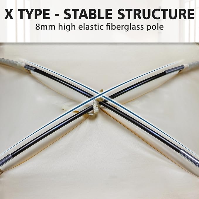 Bed Tent Bed Canopy Queen Size for Adult and Kids - Portable Sleeping Tents Indoor Dream Tents 70% Blackout with String Light 3 Doors Breathable Privacy Space Tents