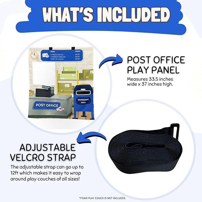 Play Panel for Childrens Foam Sofa Kids Couch (Post Office)