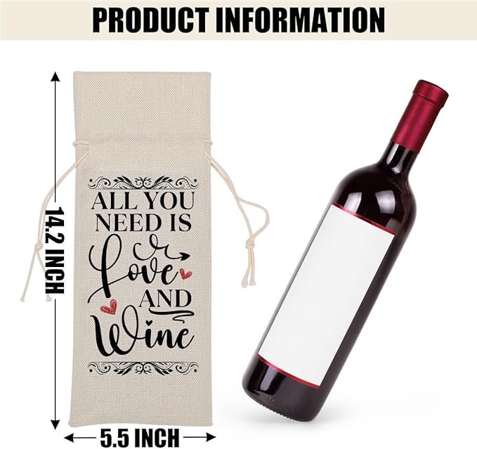 Funny Wine Quotes Wine Bag Wine Tasting Party Supplies for Wine Lovers Women Men Gigi Groom Friend Christmas Birthday Wedding Bachelorrette Party Wine Bags