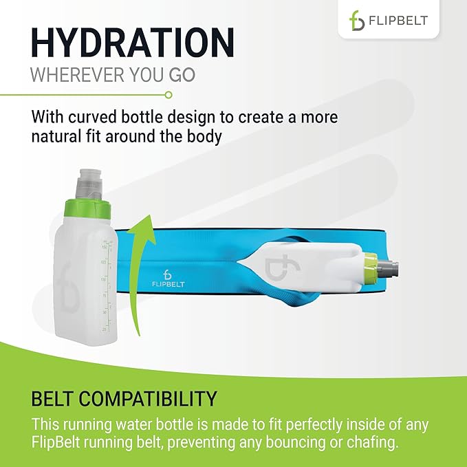 FlipBelt Portable Lightweight Running Water Bottle