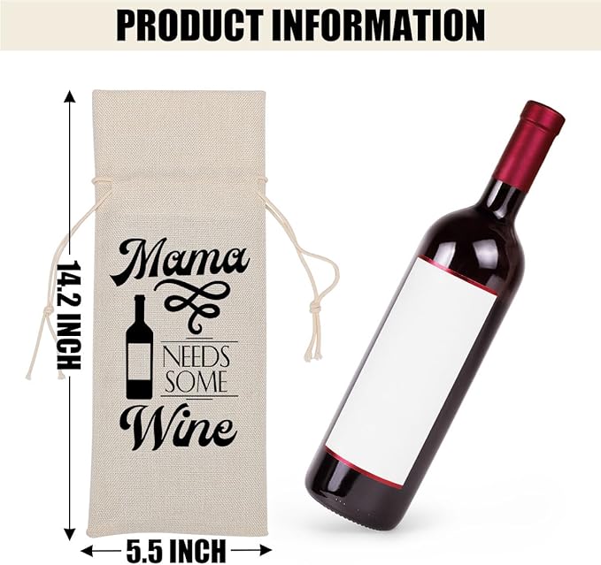 Funny Wine Quotes Wine Bag Wine Tasting Party Supplies for Wine Lovers Women Men Father Groom Friend Christmas Birthday Wedding Bachelorrette Party Wine Bags