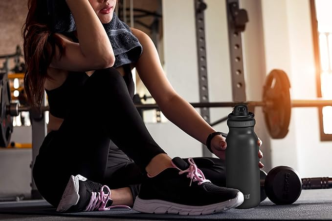 BUILT 32 Ounce Prospect Double Wall Stainless Steel Bottle Charcoal 5253183