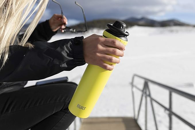 BUILT 24 Ounce Prospect Double Wall Stainless Steel Bottle Citron 5233284