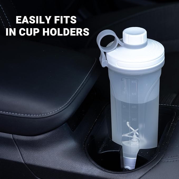 Electric Shaker Bottle, Portable Blender Protein Shaker, USB Rechargeable MixMate Blender For Protein Shakes Pre Workout Greens Coffee Pancake Mix Cocktail Cocktails (Rumba Red)