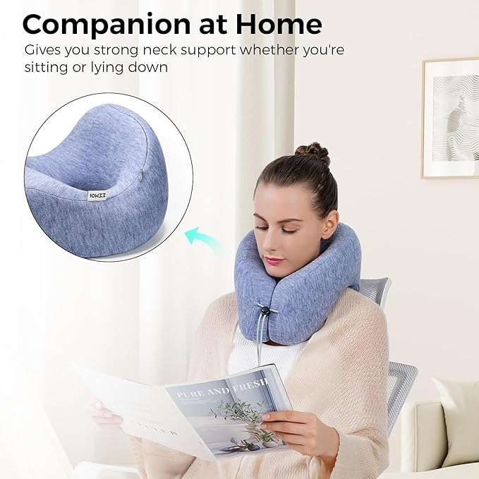Neck Pillow-Airplane Travel-Pillows Protects The Neck 360 Degrees,Airplane Pillow for Long Flight for Pain Relief Sleeping,Best Travel-Pillows for Long Flights