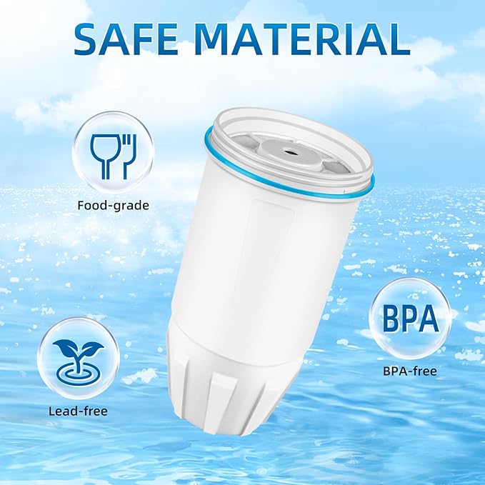 Water Filter Replacement for ZERO Pitchers and Dispensers ZR-001 ZR-017 ZD-010RP, Multi-Stage Filter System Reduce Lead, 0 TDS, 2 pack