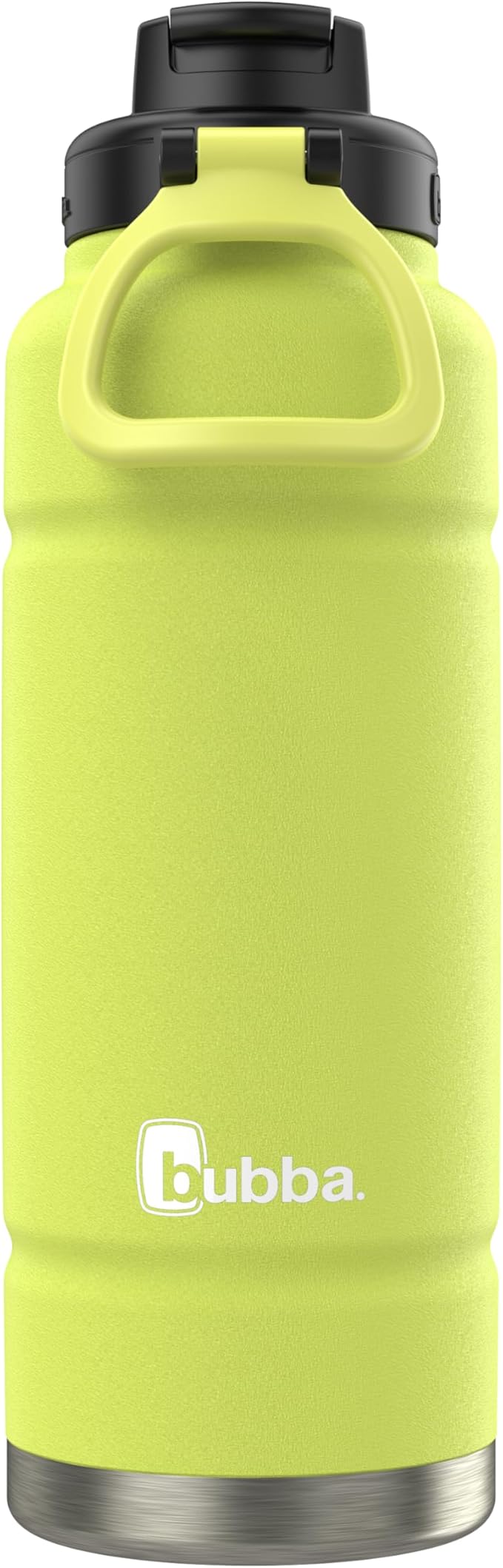 bubba Trailblazer Insulated Stainless Steel Water Bottle with Straw Lid, 40oz, Limelight Powder Coat