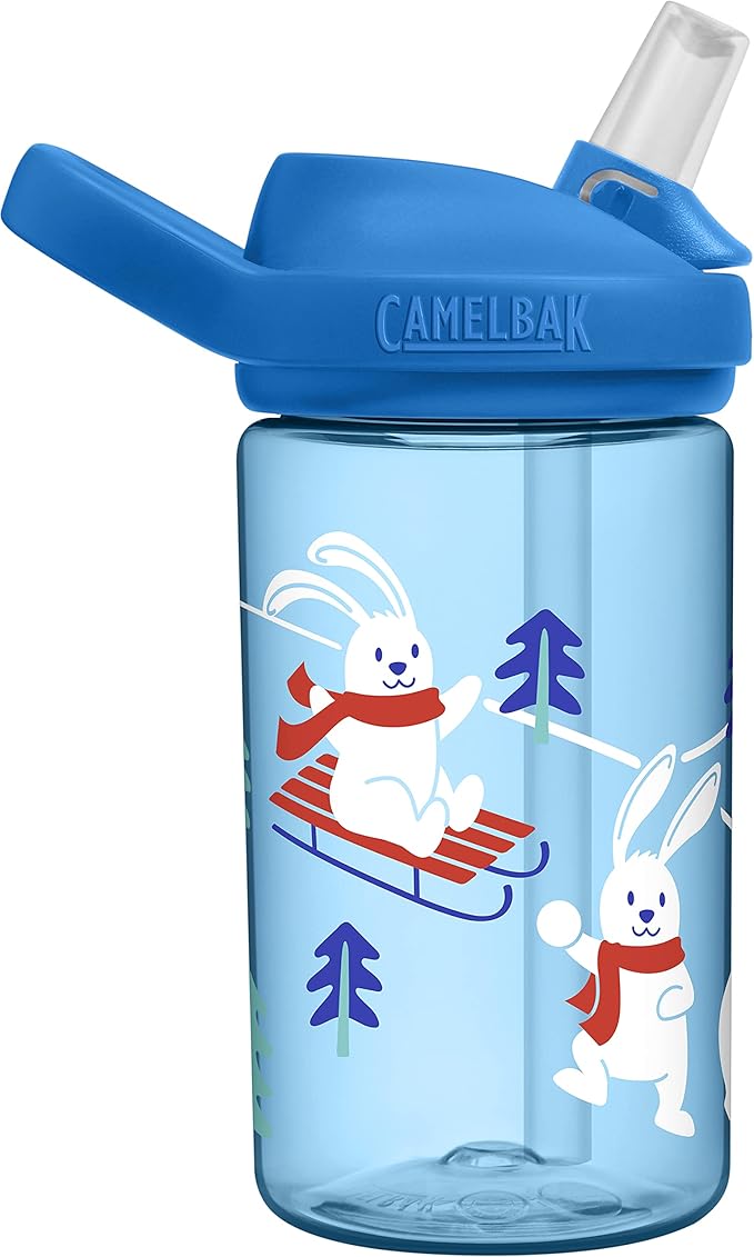 CamelBak Eddy+ 14oz Kids Water Bottle with Tritan Renew – Straw Top, Leak-Proof When Closed - Limited Edition Colors