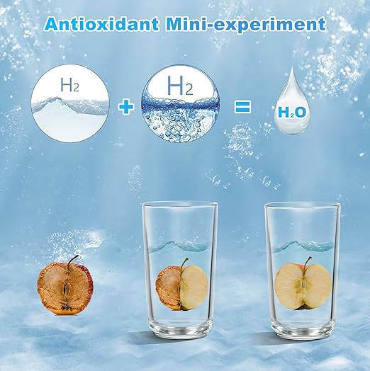 Hydrogen Water Bottle,Portable Hydrogen Water Bottle Generator, with Pem SPE Technology 3Min Quick Electrolysis Improve Water,for Home, Office, Travel, Daily Drinking